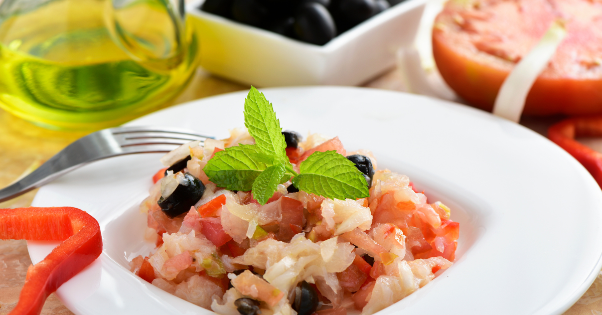 esqueixada de bacalao