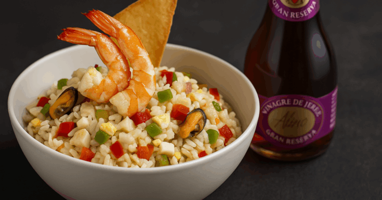 Receta de arroz con salpicón